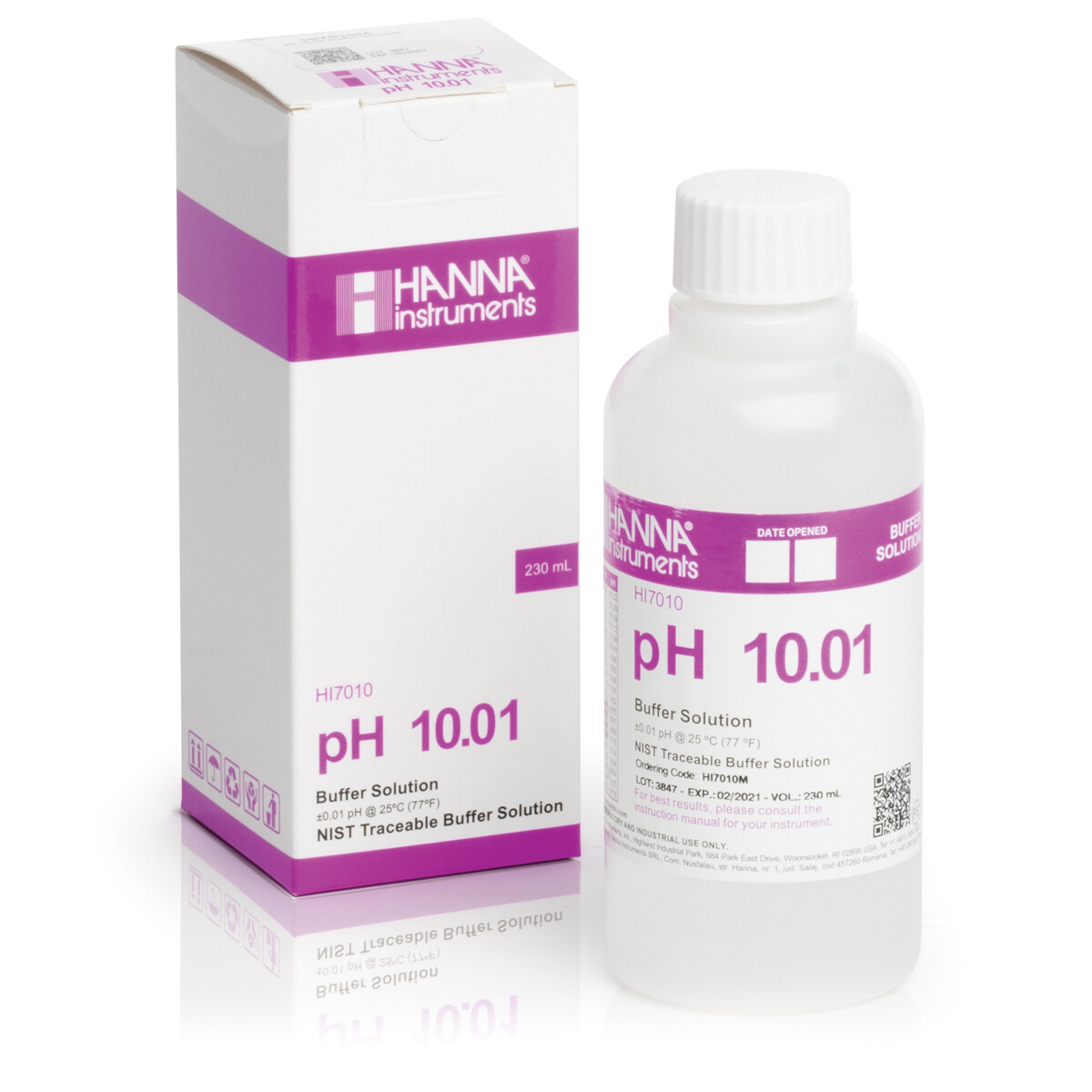 Hanna Instruments Calibration Solution pH 10.01, size: 8 fluid ounce 250 milliliter 1/ each