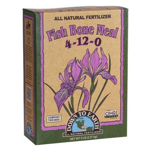 Down to Earth Dry Fish Bone Meal 4-12-0, size: 5 pound 2.3 kilogram 1/ each