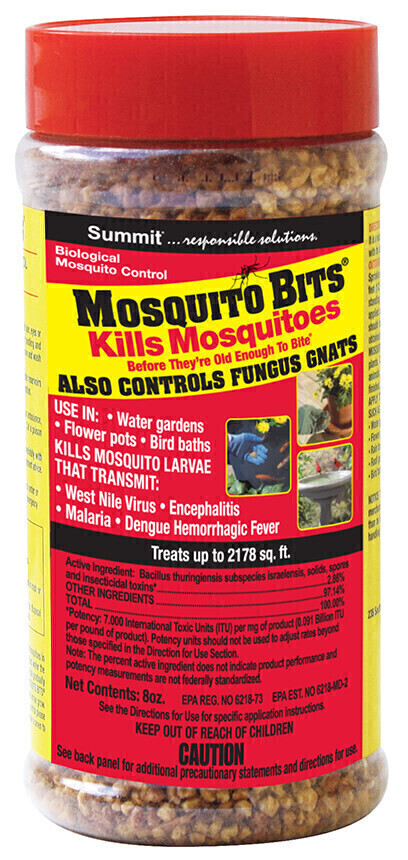 Summit Chemical Company Mosquito Control Mosquito Bits, size: 8 ounce 227 gram 1/ each