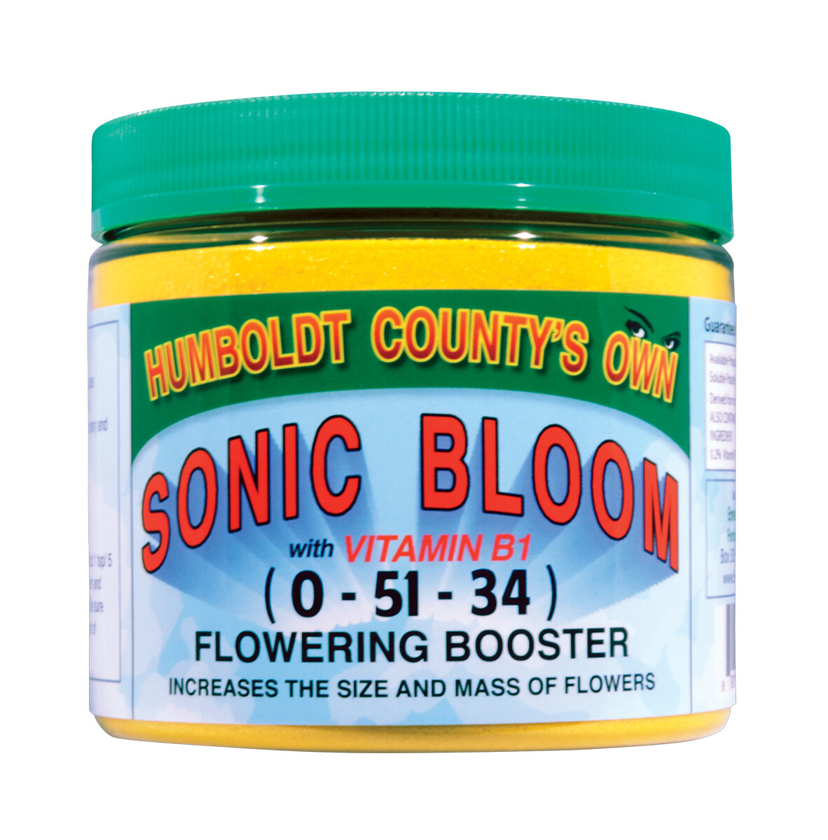 Humboldt County&#39;s Own Sonic Bloom 0-51-34 Bud Booster with B Vitamin Complex, size: 1 pound 455 gram 1/ each