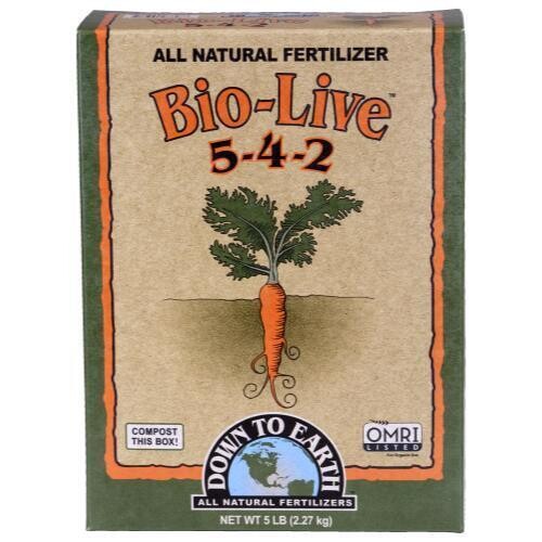Down to Earth Dry Bio-Live 5-4-2, size: 5 pound 2.3 kilogram 1/ each