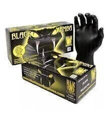 Mamba Nitrile Gloves Powder Free Raised Grip, size: 7.5 mil Large L 100/ pack