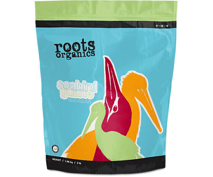 Aurora Innovations Roots Organics Seabird Guano 0-12-0 Calcium 20%, size: 3 pound 1.4 kilogram Granular 1/ each