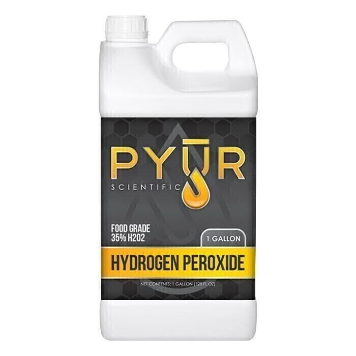 Pyur Hydrogen Peroxide H2O2 34%, size: 1 gallon 4 liter 1/ each