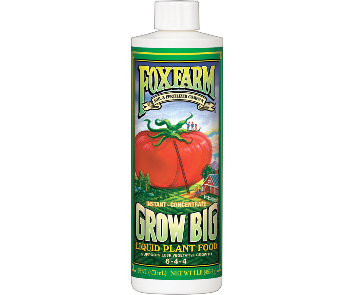FoxFarm Liquid Base Grow Big Soil 6-4-4, size: 1 pint 500 milliliter 1/ each