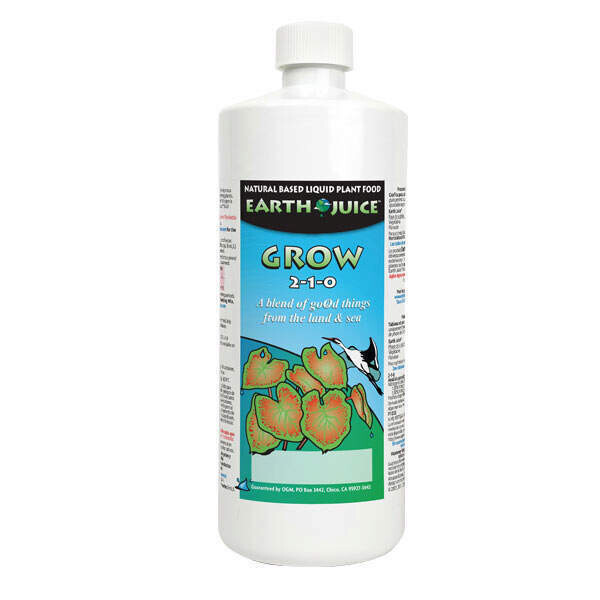 Earth Juice Grow Nutrient Solution 2-1-0, size: 1 quart 1 liter 1/ each