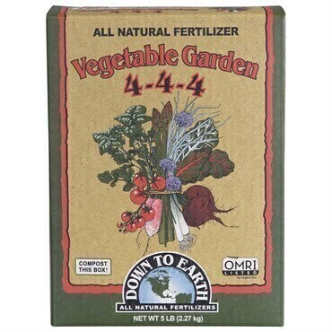 Down to Earth Dry Vegetable Garden 4-4-4, size: 5 pound 2.3 kilogram 1/ each