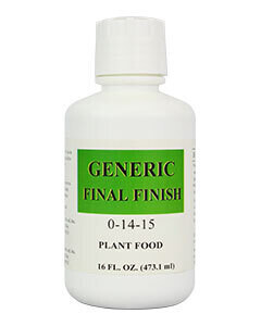 Generic Final Finish Premium Bloom Nutrient 0-14-15 with Sea Kelp and Clay Mineral, size: 1 pint 500 milliliter 1/ each