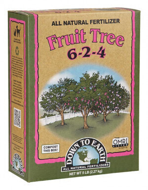 Down to Earth Dry Fruit Tree 6-2-4, size: 5 pound 2.3 kilogram 1/ each