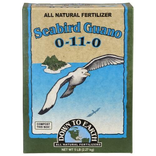 Down to Earth Dry Seabird Guano 0-11-0, size: 5 pound 2.3 kilogram 1/ each