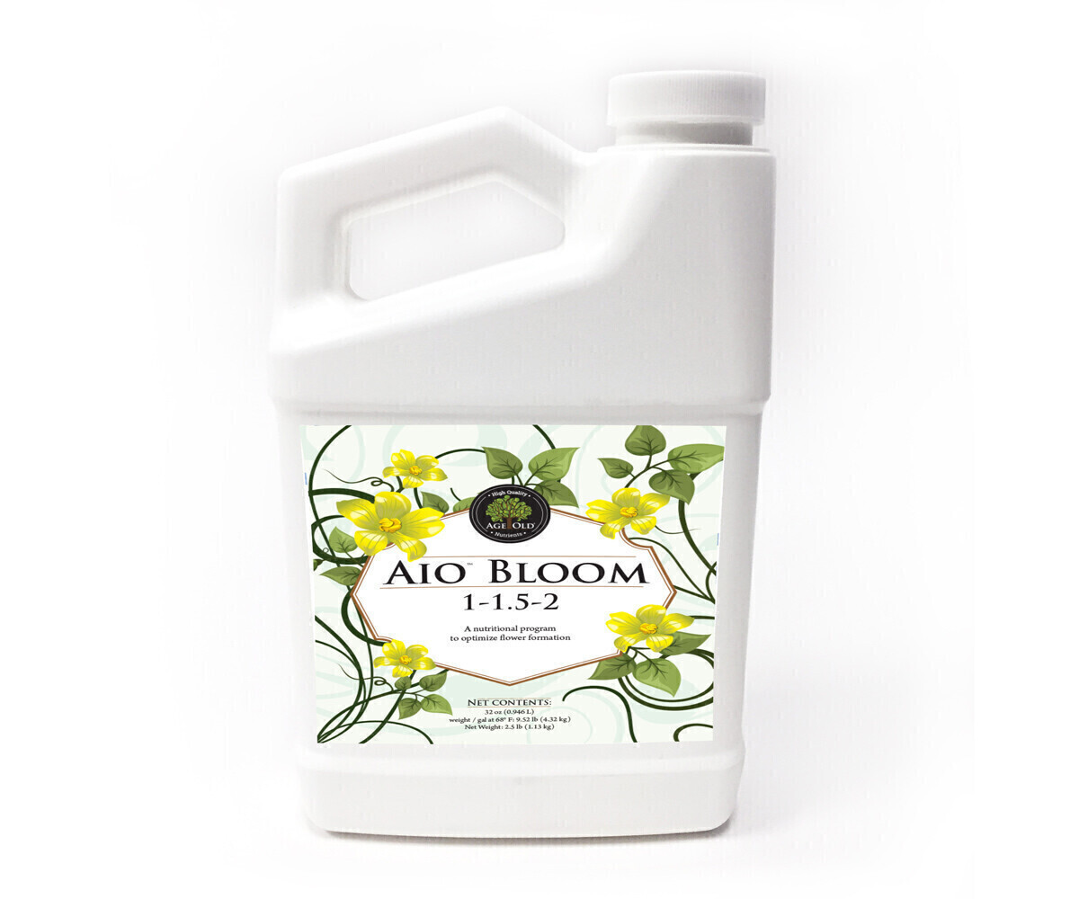 Age Old Nutrients All in One AIO Bloom 1-1.5-2, size: 1 gallon 4 liter 1/ each