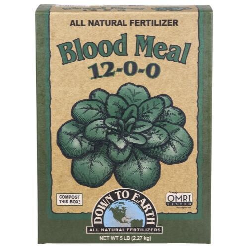 Down to Earth Dry Blood Meal 12-0-0, size: 5 pound 2.3 kilogram 1/ each
