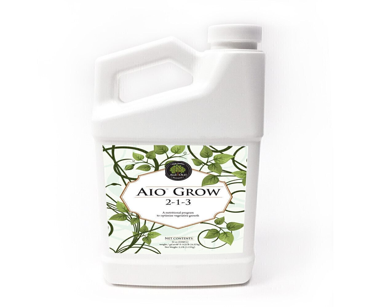 Age Old Nutrients All in One AIO Grow 2-1-3, size: 2.5 gallon 10 liter 1/ each