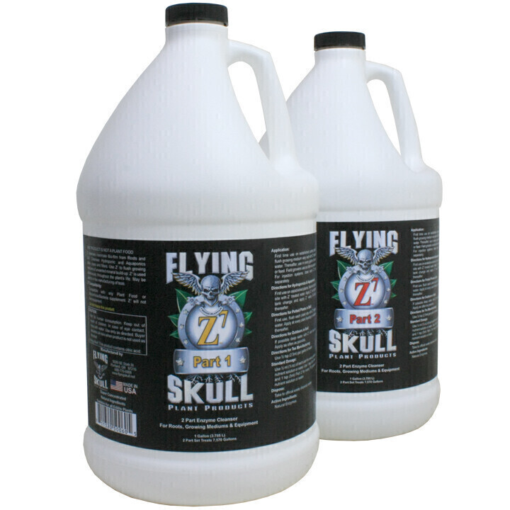 Flying Skull Z7 Enzyme Cleanser, size: 1 pint 500 milliliter total 8 ounce 2 part 1/ each