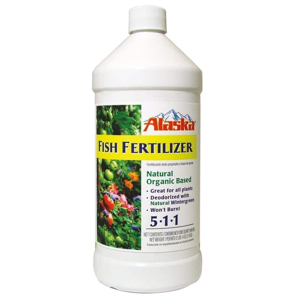 Alaska Fertilizer Fish Emulsion Liquid Concentrate 5-1-1, size: 1 quart 1 liter 1/ each