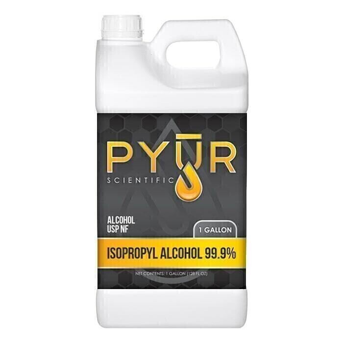 Pyur Isopropyl Alcohol 99.9%, size: 1 gallon 4 liter 1/ each