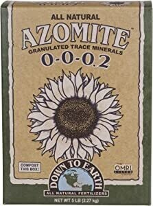 Down to Earth Dry Azomite Trace Minerals 0-0-0.2 Granular, size: 5 pound 2.3 kilogram 1/ each