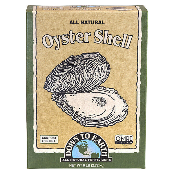 Down to Earth Dry Oyster Shell, size: 5 pound 2.3 kilogram 1/ each