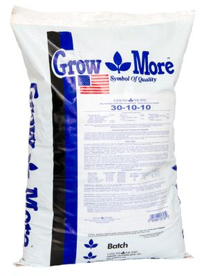 Grow More Original Fertilizer Foliage Developer 30-10-10 Soluble 25 pound 11 kilogram 1/ each
