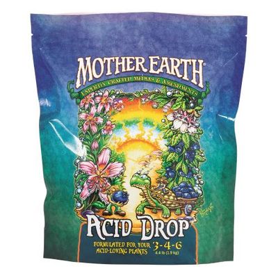 Mother Earth Acid Drop Formulated For Your Acid Loving Plants 3-4-6 4.4 pound 6/ pack