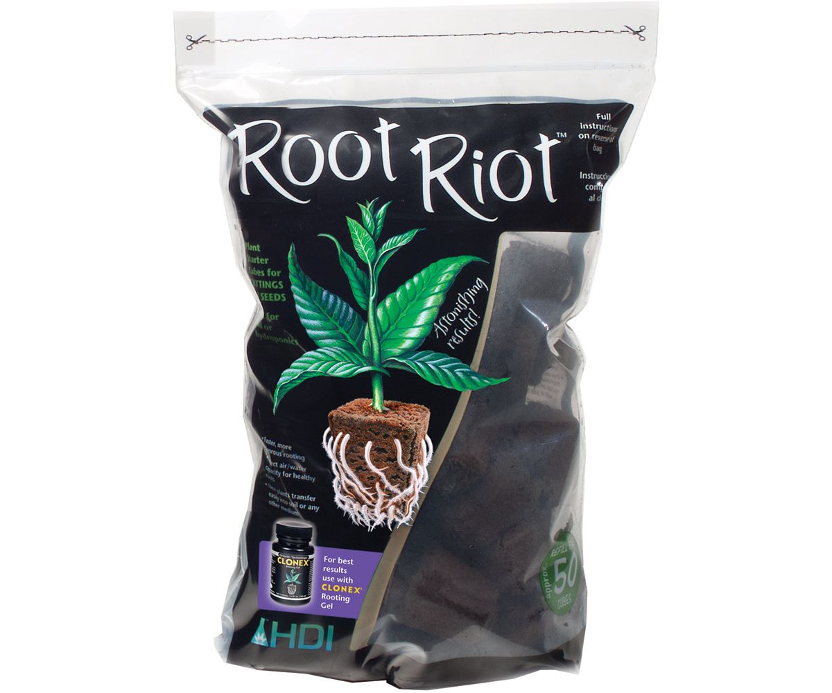 Hydrodynamics International Root Riot Plugs with Myco