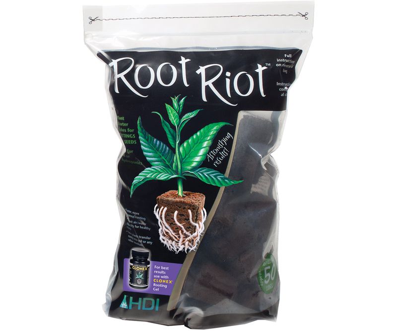 Hydrodynamics International Root Riot Plugs with Myco