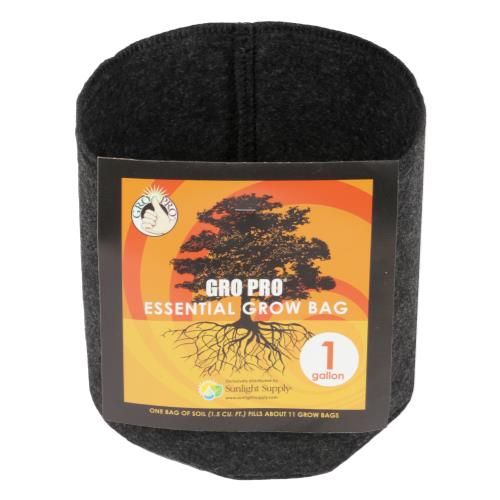 Gro Pro Round Fabric Pot no Handles Black Gro Pro Round Fabric Pot no Handles Black