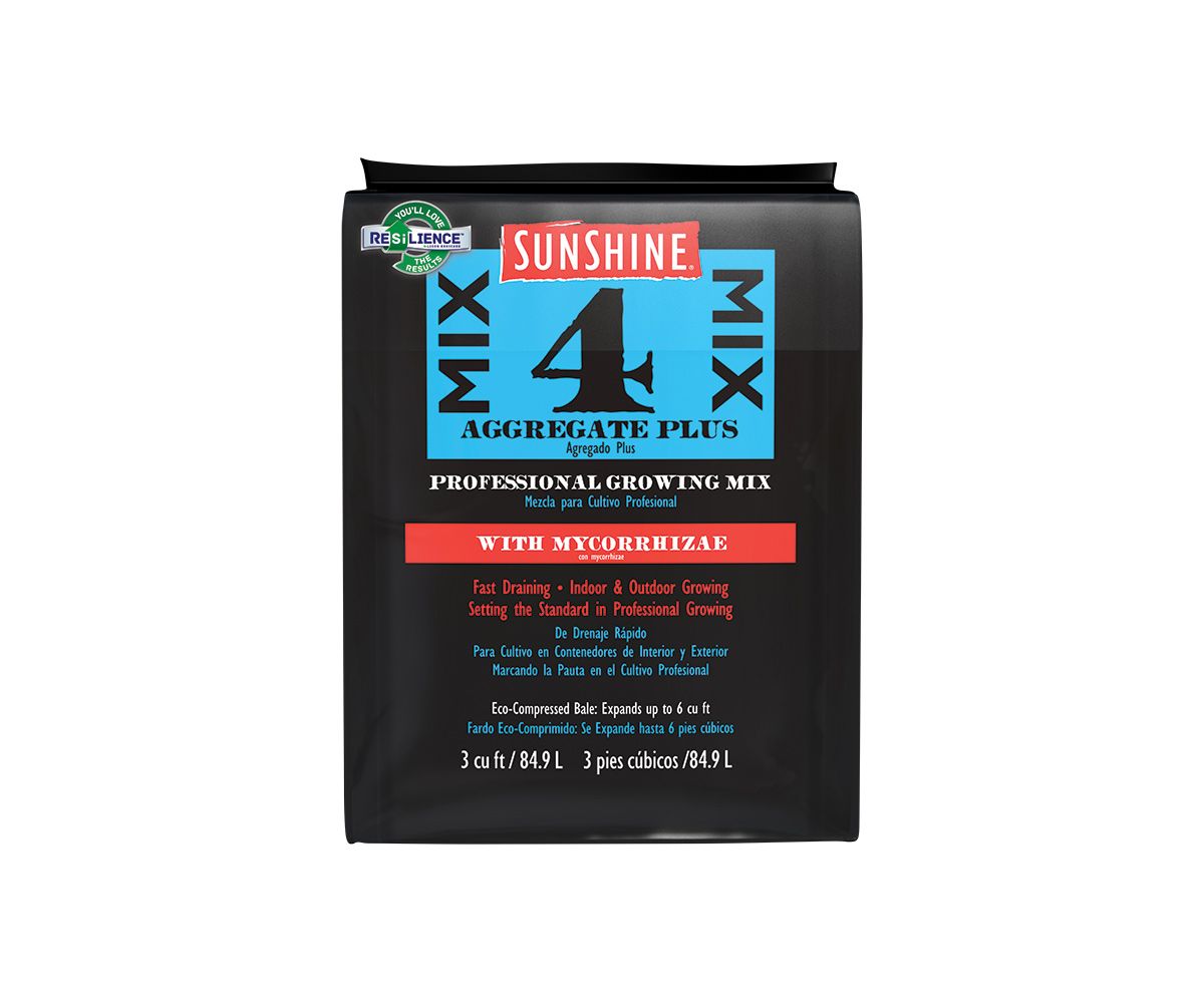 Sun Gro Sunshine Advanced #4 Mix Original with Myco 3 cubic foot 85 liter Compressed Bale (blue label) 1/ each