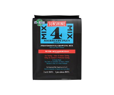 Sun Gro Sunshine Advanced #4 Mix Original with Myco 3 cubic foot 85 liter Compressed Bale (blue label) 1/ each