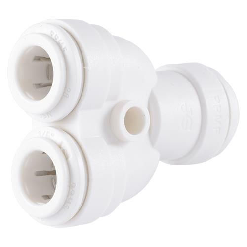 Hydro-Logic John Guest 2 Way Splitter 3/8 inch QC 10/ pack