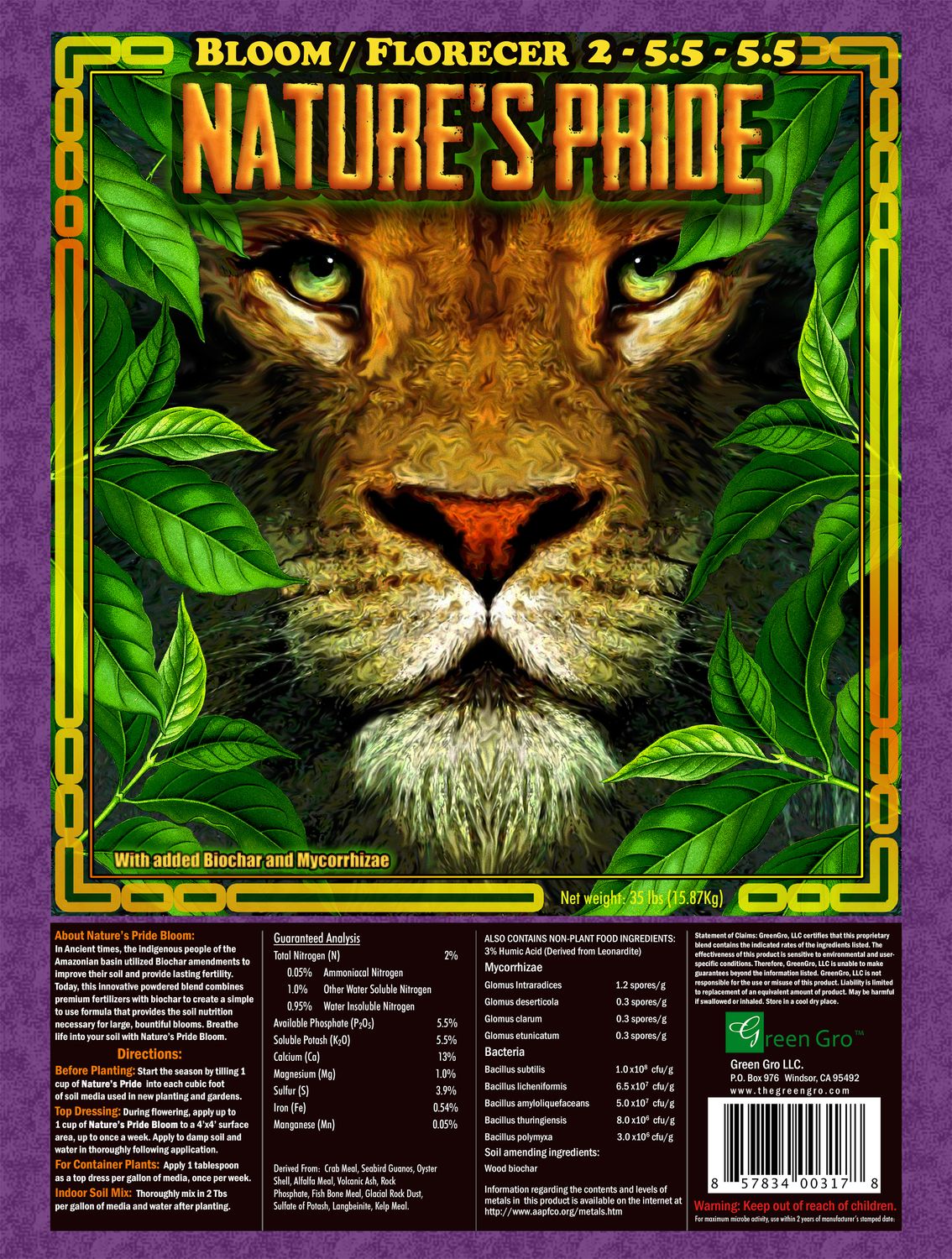 GreenGro Nature's Pride Premium Bloom Nutrient 2-5.5-5.5