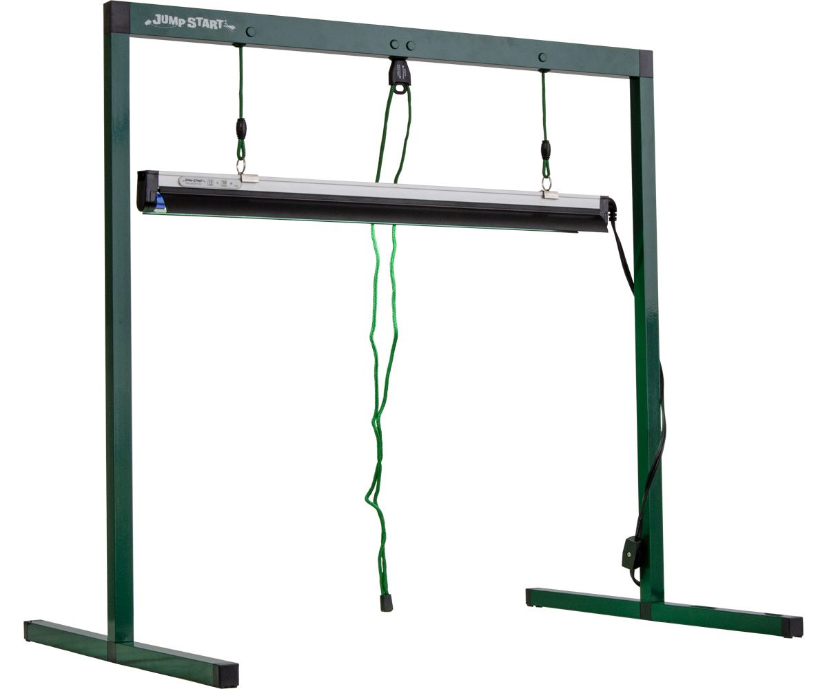 Jump Start T5 Fluorescent Light System Fixture with Timer, Stand, &amp; Tube Lamp