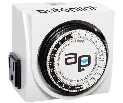 Autopilot Timer Grounded Dual Outlet Digital Programmable