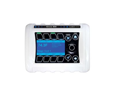 Link4 Corporation iGrow 800 Room Smart Controller Temperature, CO2, Humidity, Fans, Heaters, Vents, Irrigation, Light Dep, etc.