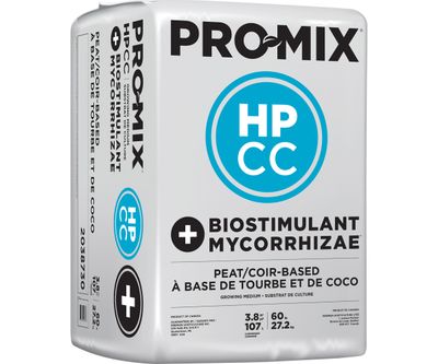 Premier Tech PRO-MIX HPCC Mycorrhizae + Biofungicide 7 cubic foot 200 liter 3.8 cubic foot 107 liter Compressed Bale 1/ each