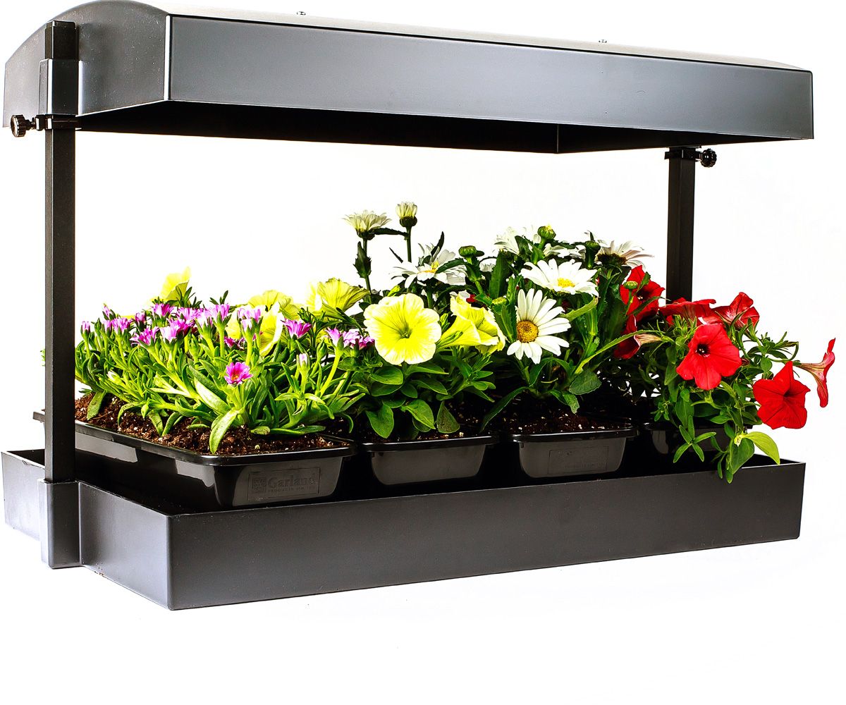 SunBlaster Grow Light Garden Complete Hydroponics System includes Wicking Mat &amp; Adjustable Height Reflector up to 18 inches