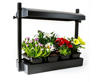 SunBlaster Complete Garden System with T5HO Grow Light, Wicking Mat, Adjustable Height Reflector up to 18 inches