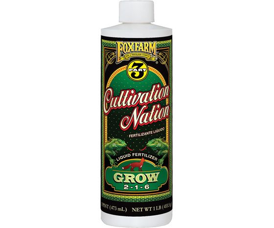 FoxFarm Cultivation Nation Liquid Grow 2-1-6 15 gallon 57 liter 1/ each