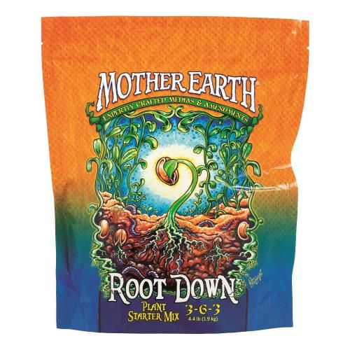 Mother Earth Root Down Plant Starter Mix 3-6-3 4.4 pound 6/ pack