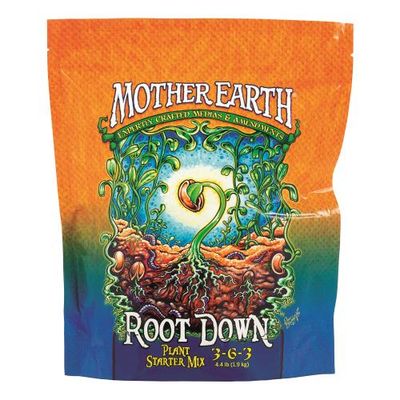 Mother Earth Root Down Plant Starter Mix 3-6-3 4.4 pound 6/ pack Mother Earth Root Down Plant Starter Mix 3-6-3 4.4 pound 6/ pack