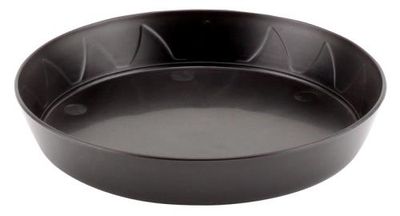 Gro Pro Round Saucer Injection Molded Black Gro Pro Round Saucer Injection Molded Black