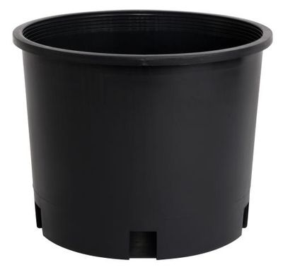 Gro Pro Round Pot Injection Molded Black