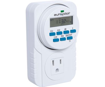 Autopilot Timer Grounded Single Outlet Analog Mechanical