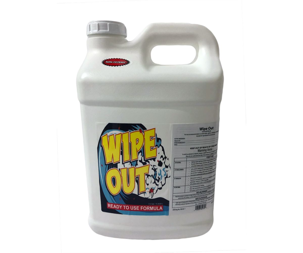 Wipe Out Broad Spectrum Insecticide, Miticide 2.5 gallon 1/ each