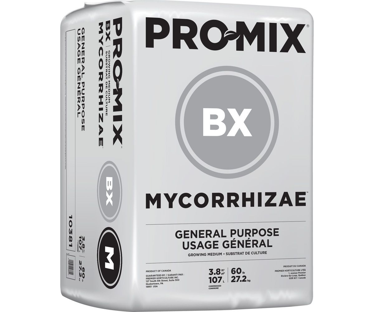 Premier Tech PRO-MIX BX General Purpose Biofungicide + Mycorrhizae Growing Medium Compressed Bale 7 cubic foot 200 liter 3.8 cubic foot 107 liter 1/ each
