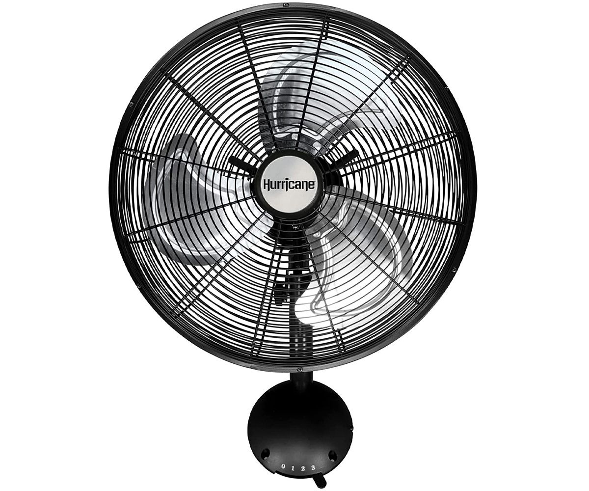 Hurricane Pro Metal High Velocity Wall Mount Fan Oscillating 3 speed 16 inch 2400 CFM