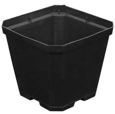 Gro Pro Square Plastic Pot Black