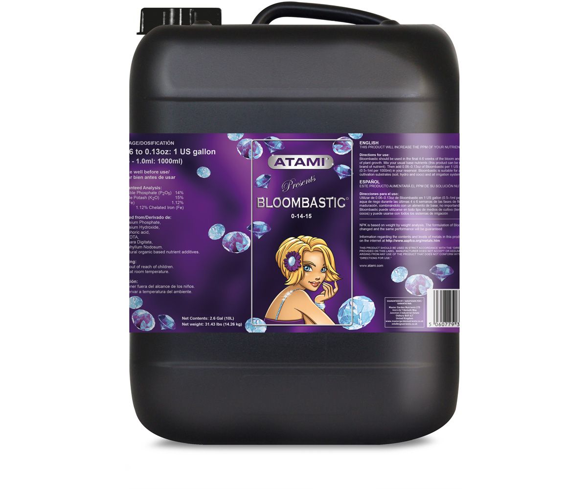 Atami Bloombastic Fertilizer 0-14-15 2.5 gallon 10 liter 1/ each