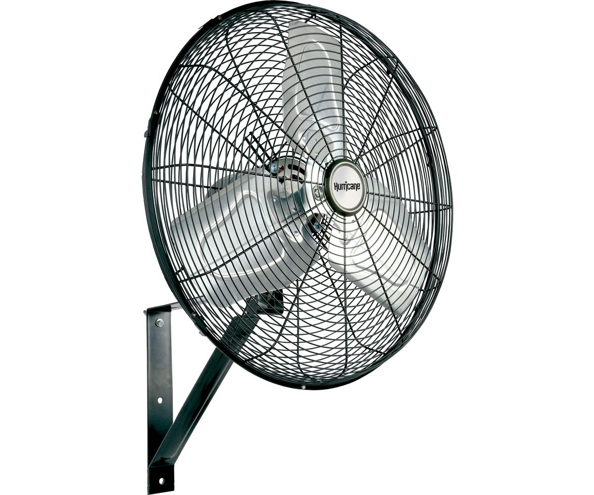 Hurricane Pro Metal Commercial Grade Wall Mount Fan Oscillating 3 speed
