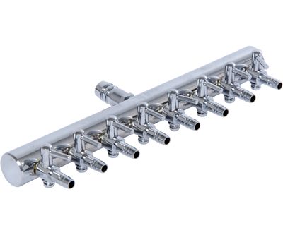 Active Aqua Air Manifold Metal with Adjustable Shut off Valves